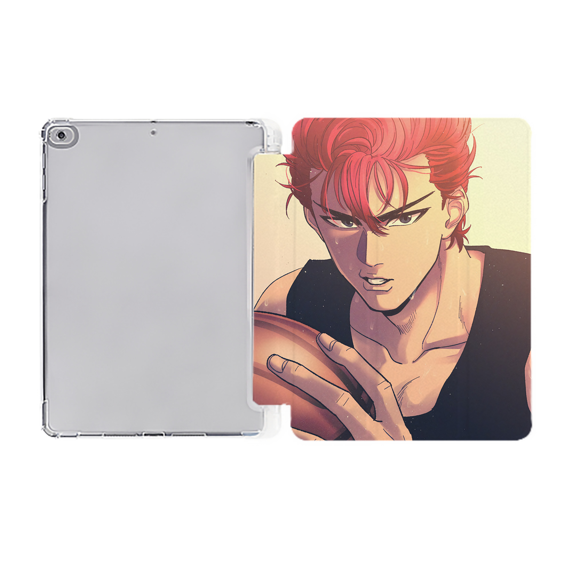 （画像用） SLAM DUNK／スラムダンク IPad ケース ペン収納付き 三つ折りスタンド PUレザー×シリコン 対応機種9.5/10.5/10.9インチ